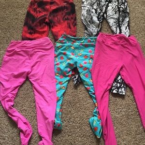 5 Pairs fitness leggings. Lularoe Reebok